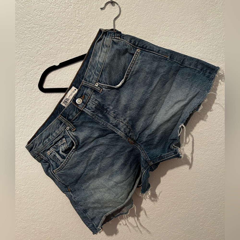 ZARA denim mom short